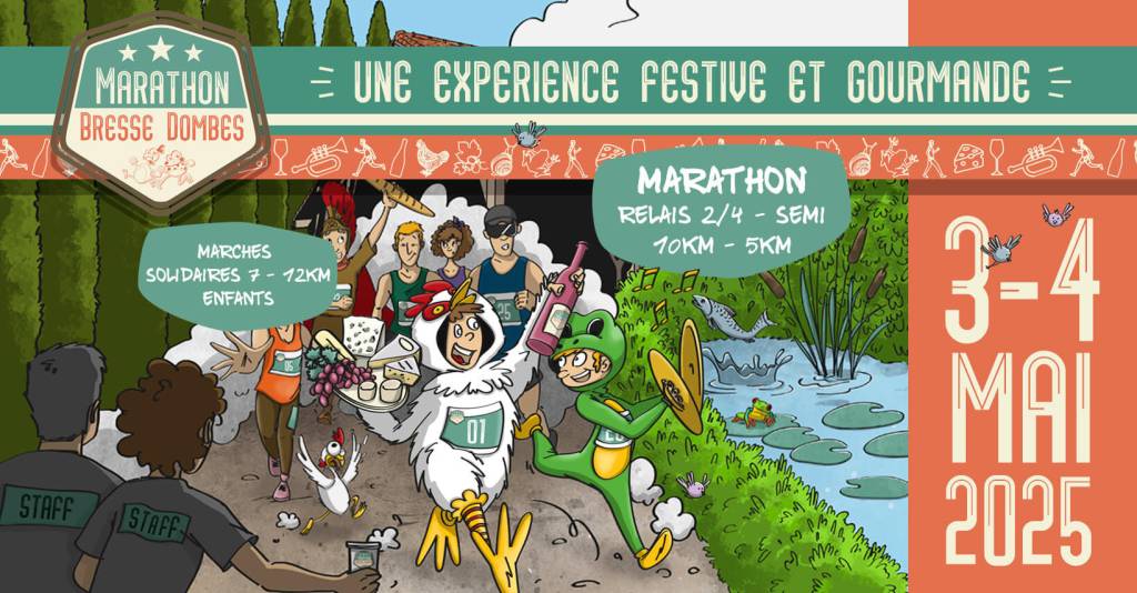 Le Marathon Bresse Dombes : des courses festives et&nbsp;gourmandes