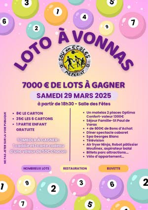 Le Sou des écoles de Mézériat s&rsquo;exporte à&nbsp;Vonnas