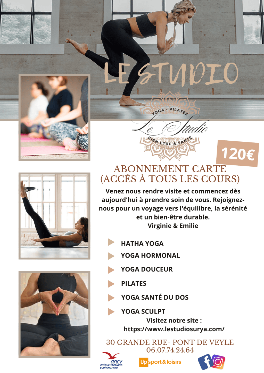 Le studio Surya installé à Pont-de-Veyle depuis 2022 propose des cours de yoga et de&nbsp;pilates