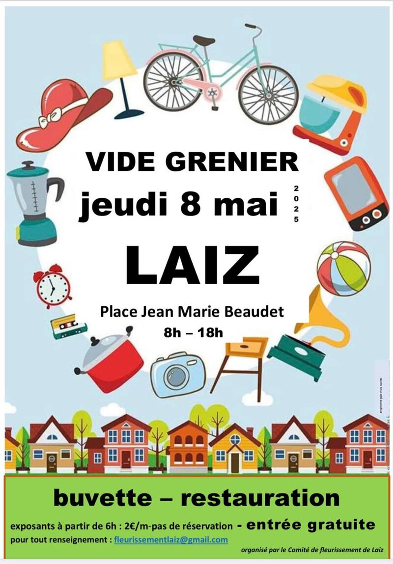 Vide-Grenier de Laiz : une journée pour&nbsp;chiner