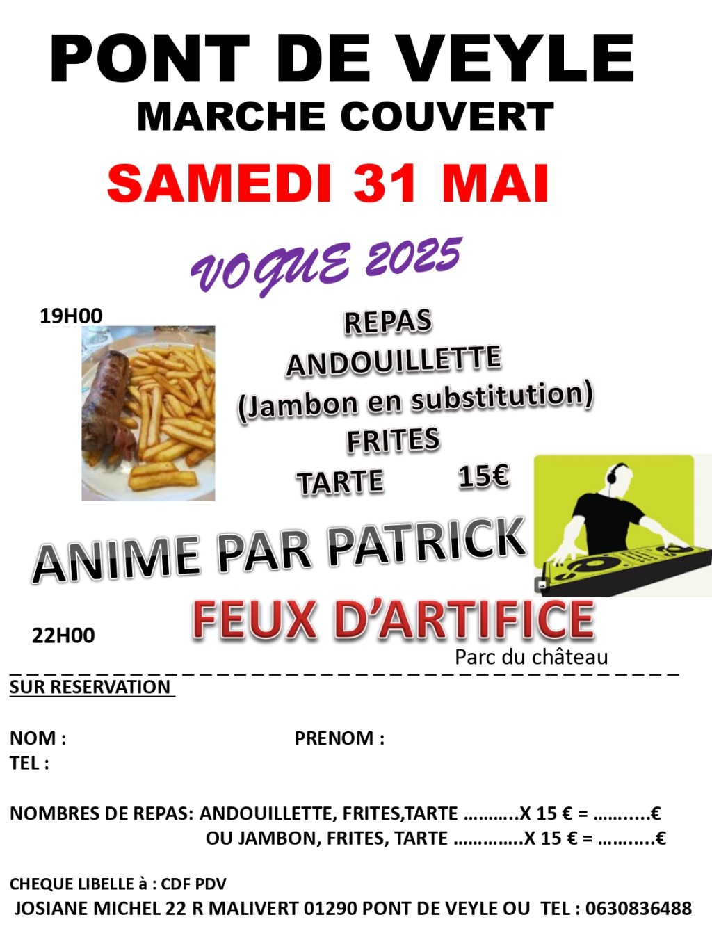 Vogue à Pont-de-Veyle et son feu d&rsquo;artifice du samedi&nbsp;soir