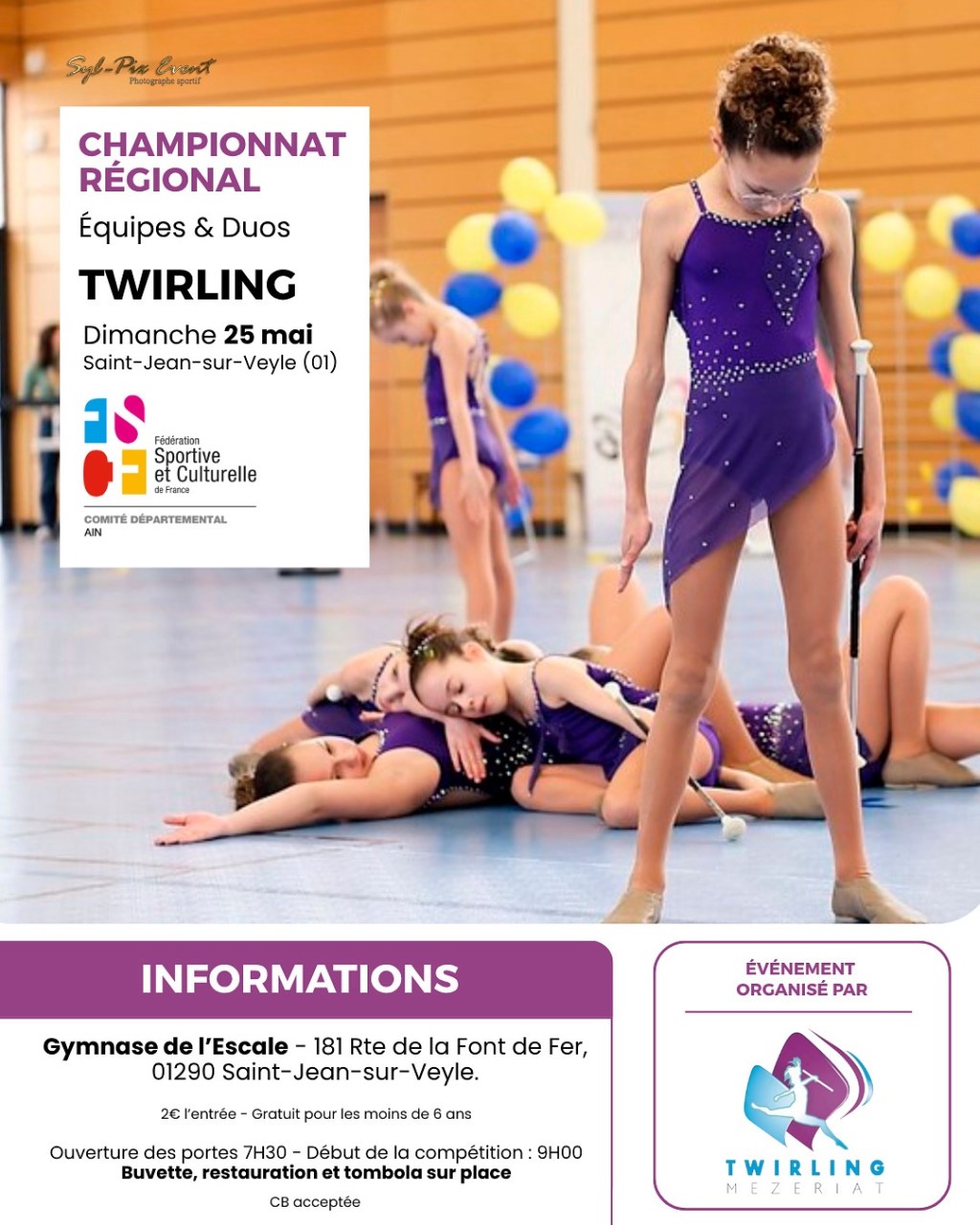 Le Twirling Mézériat prêt pour le Championnat régional à Saint-Jean-sur-Veyle