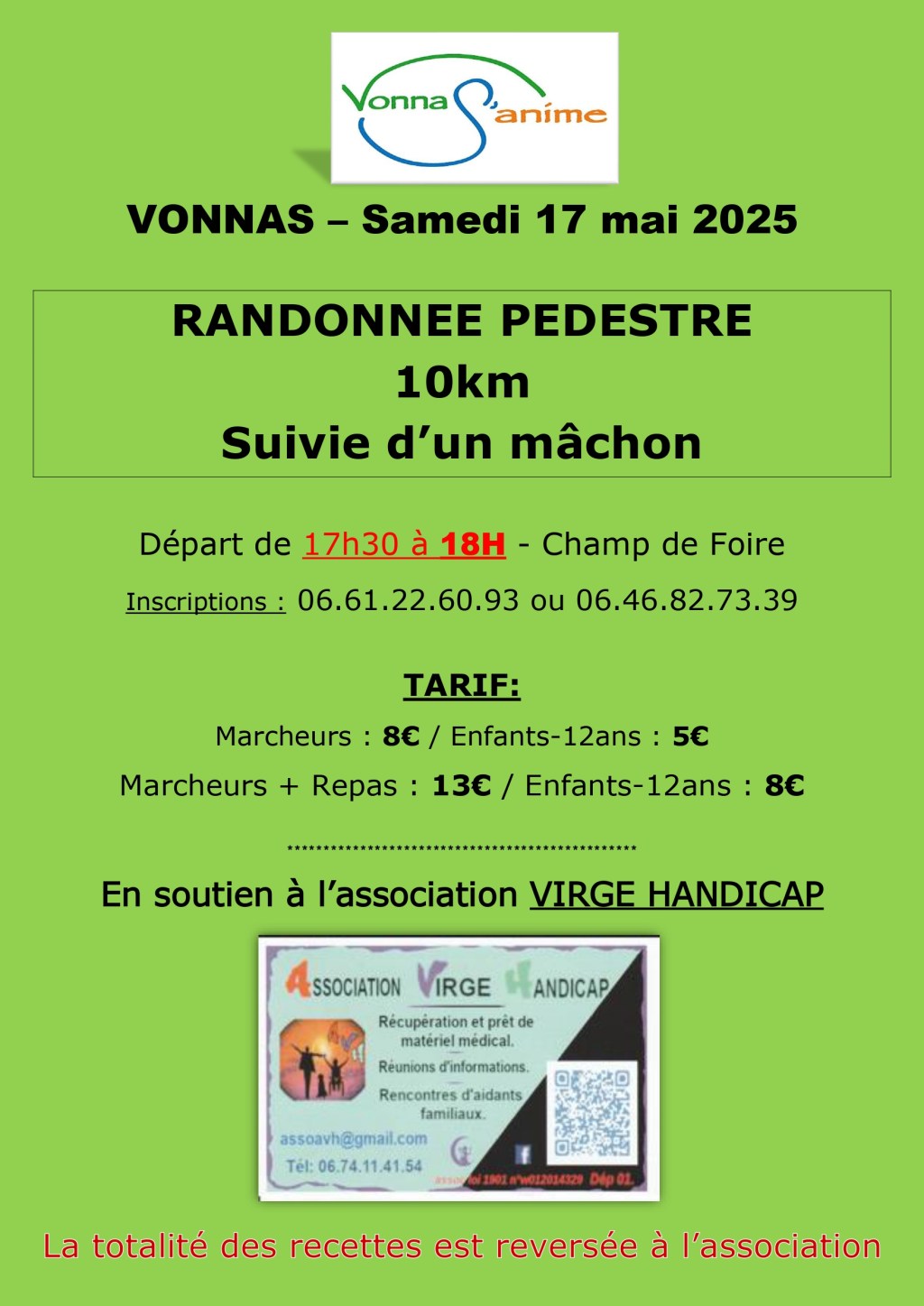 Randonnée solidaire et mâchon pour Vonnas&rsquo;anime ce&nbsp;samedi