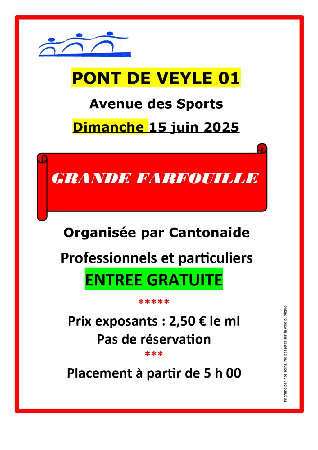 Farfouille de l&rsquo;association Cantonaide le 15 juin –&nbsp;ANNULATION