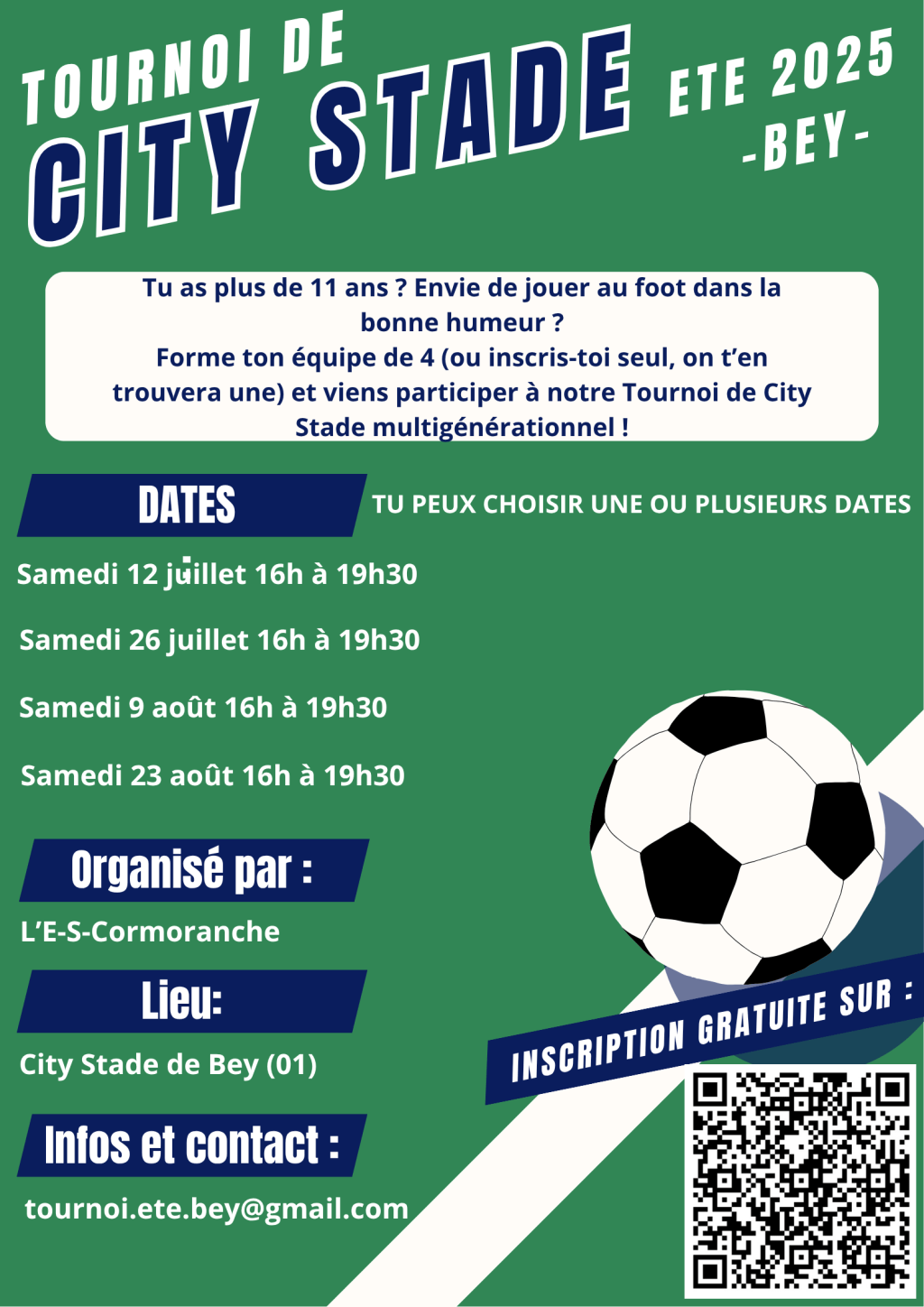 Un été sportif et convivial à Bey avec le Tournoi de City&nbsp;Stade