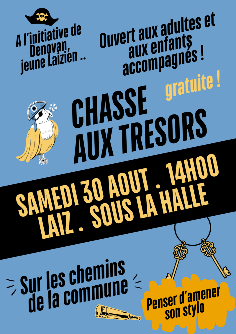 Chasse au trésor à Laiz : l’aventure commence le 30 août&nbsp;!