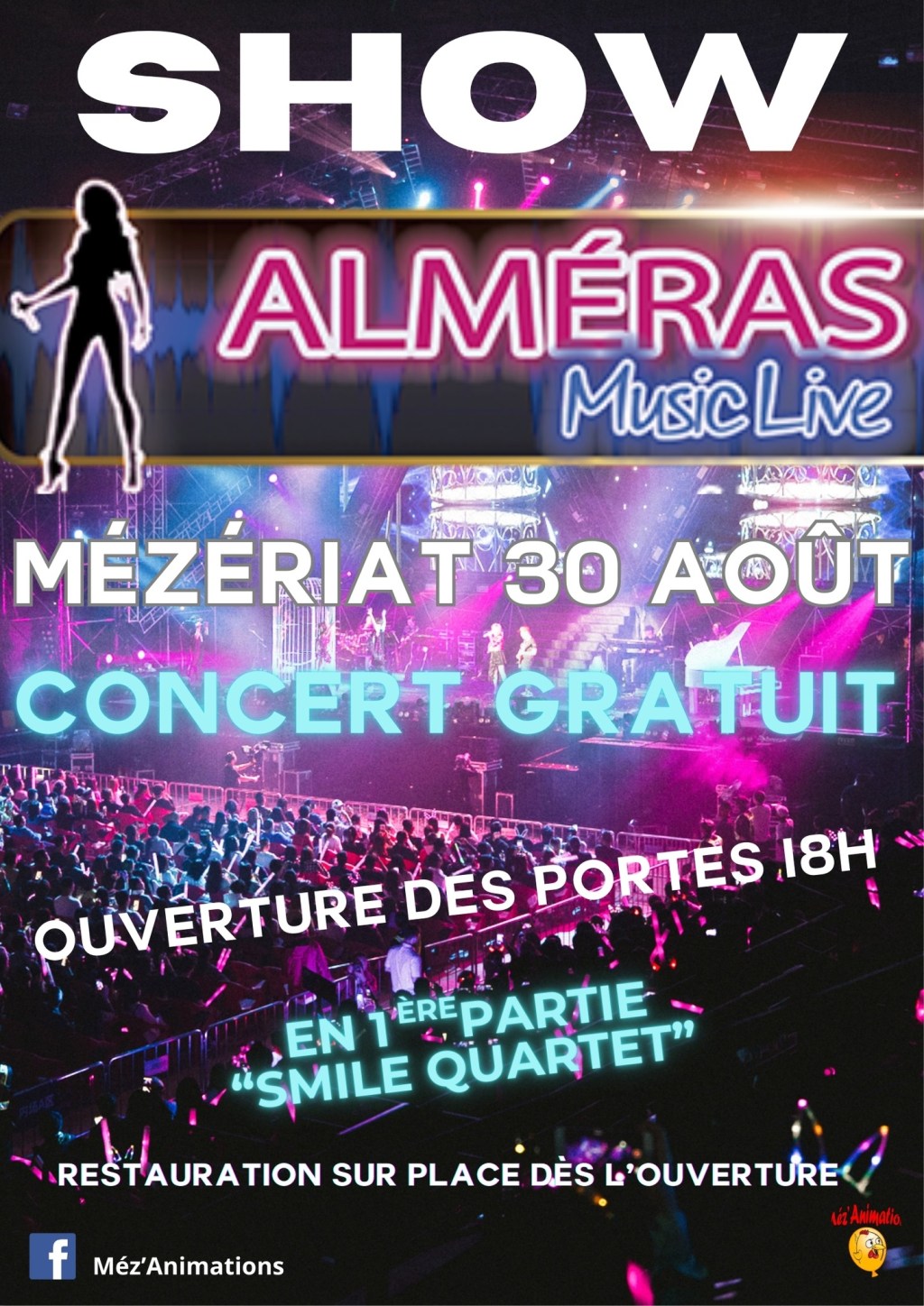 Le grand concert gratuit de Mézériat revient ce samedi 30 août  