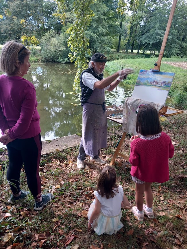 Visite du parc du château avec un artiste peintre de&nbsp;Pont-de-Veyle