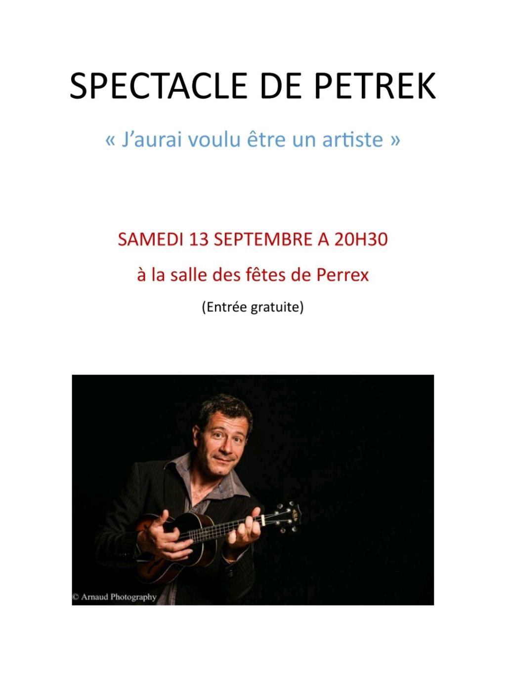 Un spectacle de Petrek samedi pour les 25 ans de la bibliothèque de Perrex  