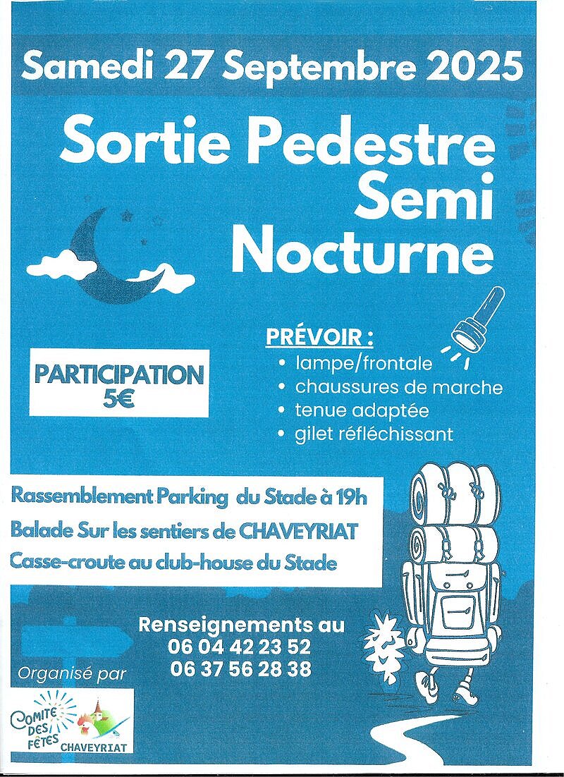 Une randonnée semi-nocturne pour découvrir les sentiers de Chaveyriat 