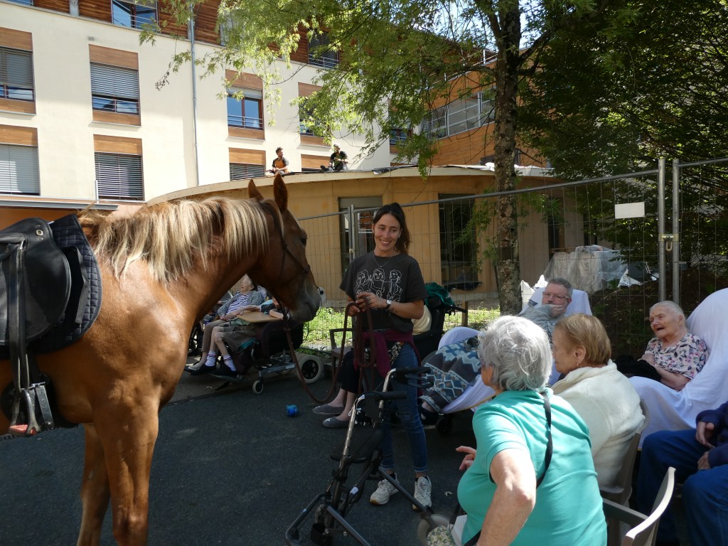 Médiation animale à l’EPHAD de&nbsp;Pont-de-Veyle
