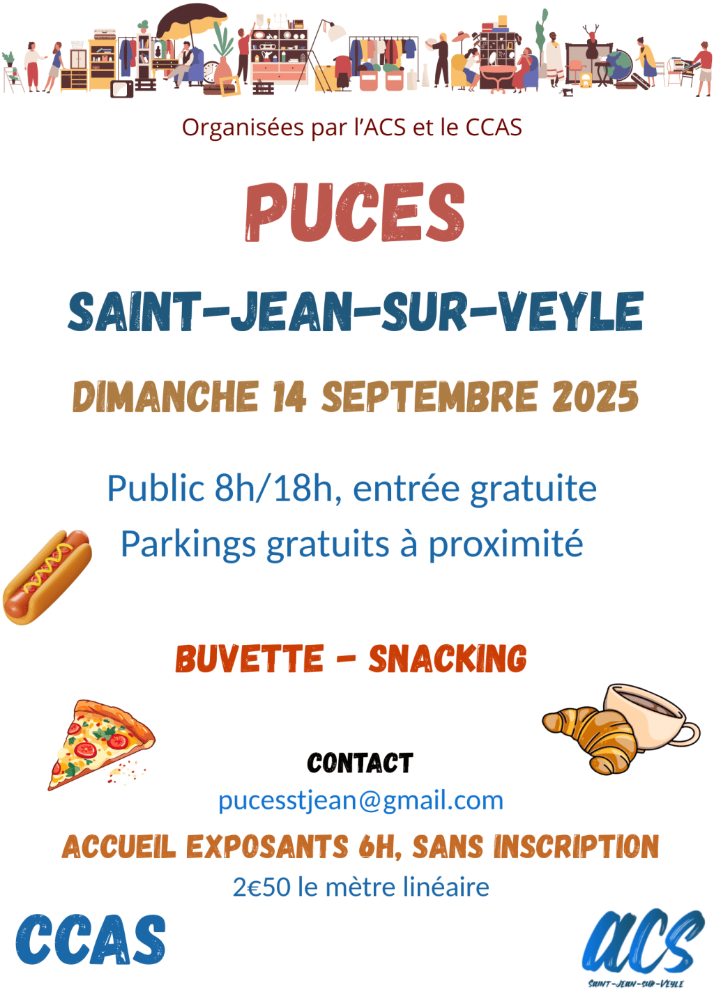 Les puces de Saint-Jean-sur-Veyle reviennent le 14 septembre 