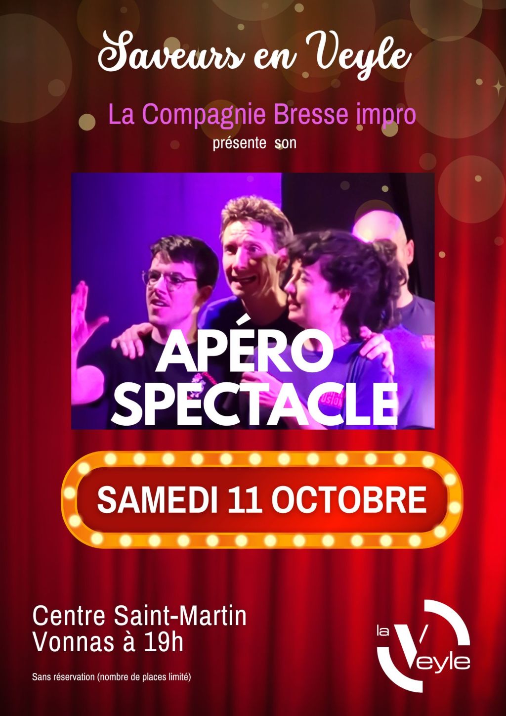Un apéro-spectacle d’improvisation savoureux, ce samedi à Vonnas 