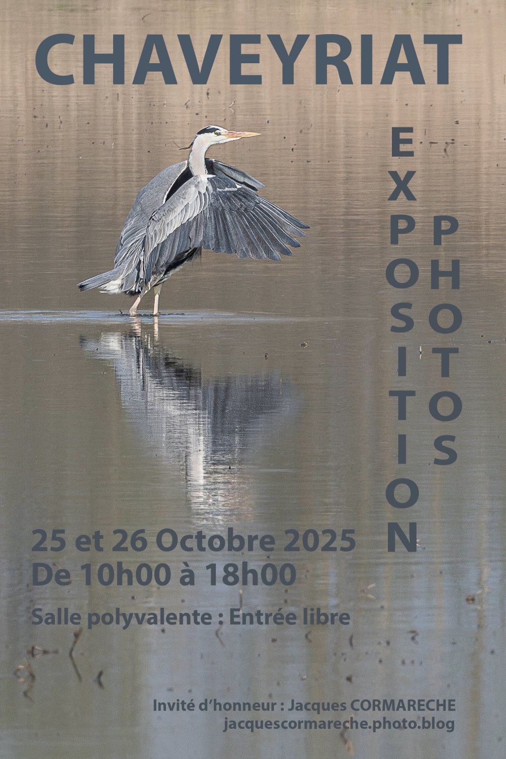 Exposition de photographies, le week-end des 25 et 26 octobre à Chaveyriat  