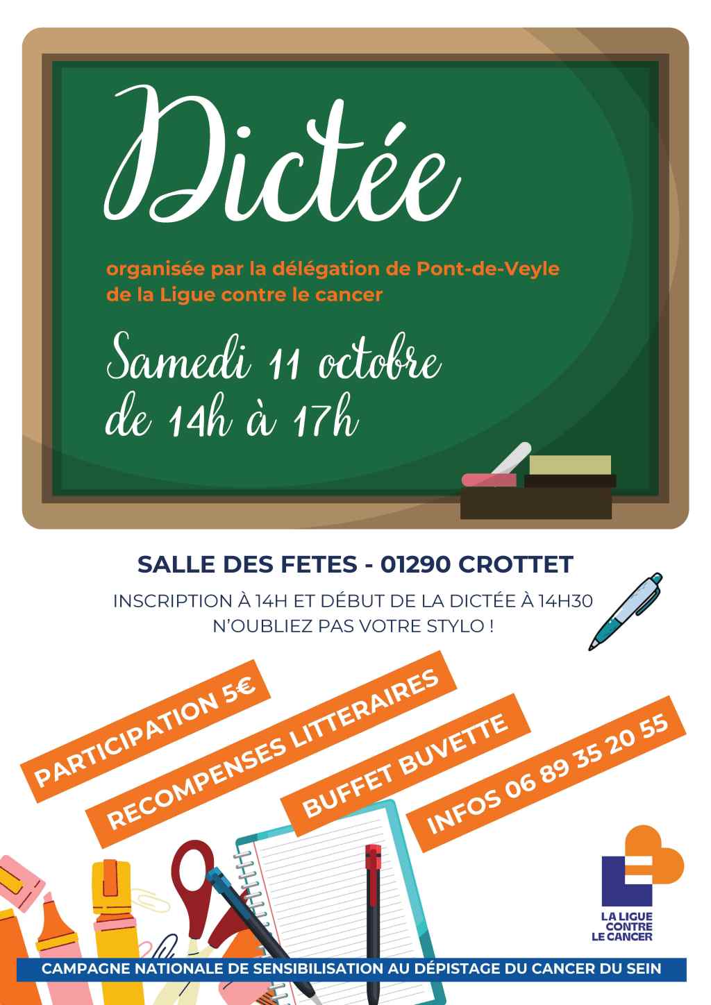 Octobre rose, une intense mobilisation des bénévoles pour un nombre de manifestations record pour la délégation de Pont-de-Veyle   