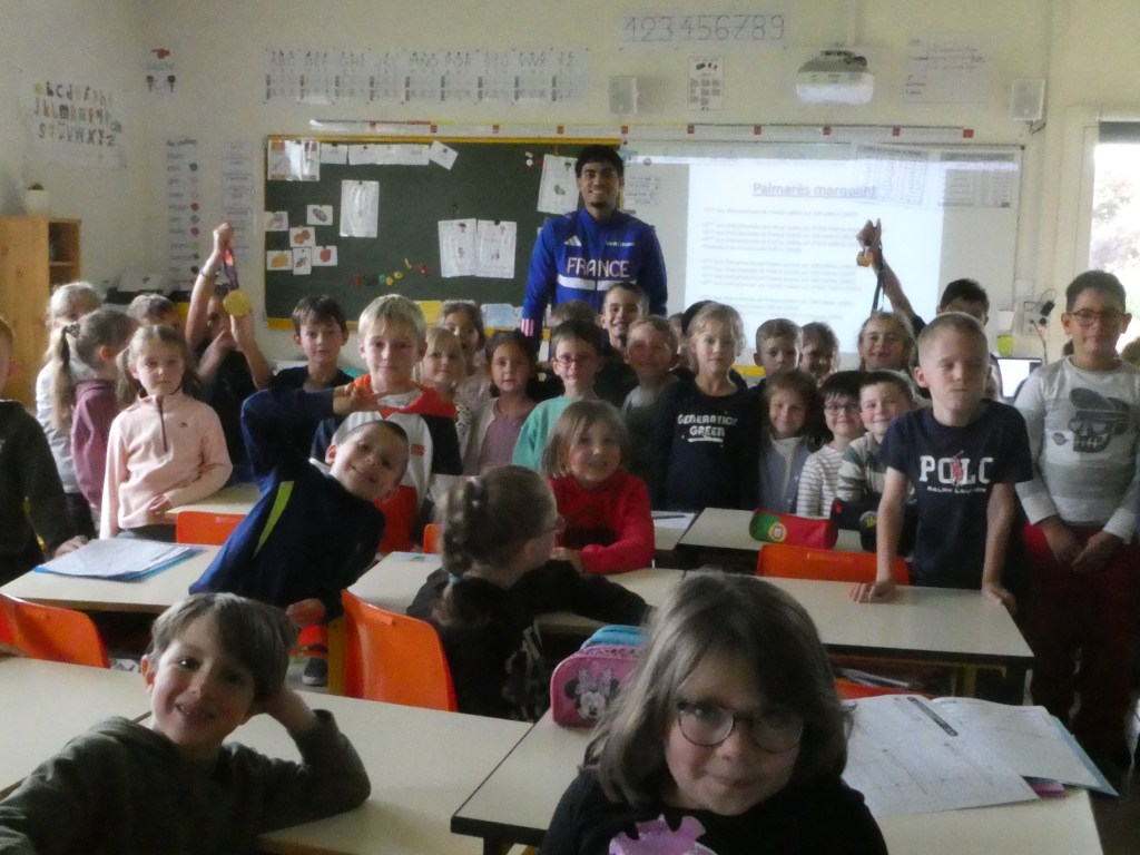 [Retour] L&rsquo;athlète Hugo Jacquet Dzong rencontre les élèves de l’école de&nbsp;Laiz