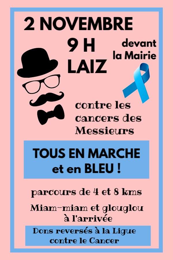 Mobilisation pour Novembre bleu à Laiz, dimanche 2 novembre&nbsp;2025