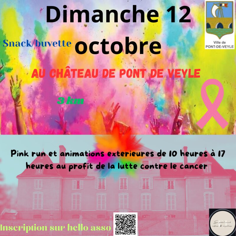 Première Pink color Run à Pont-de-Veyle en faveur de la lutte contre le cancer du sein&nbsp;!