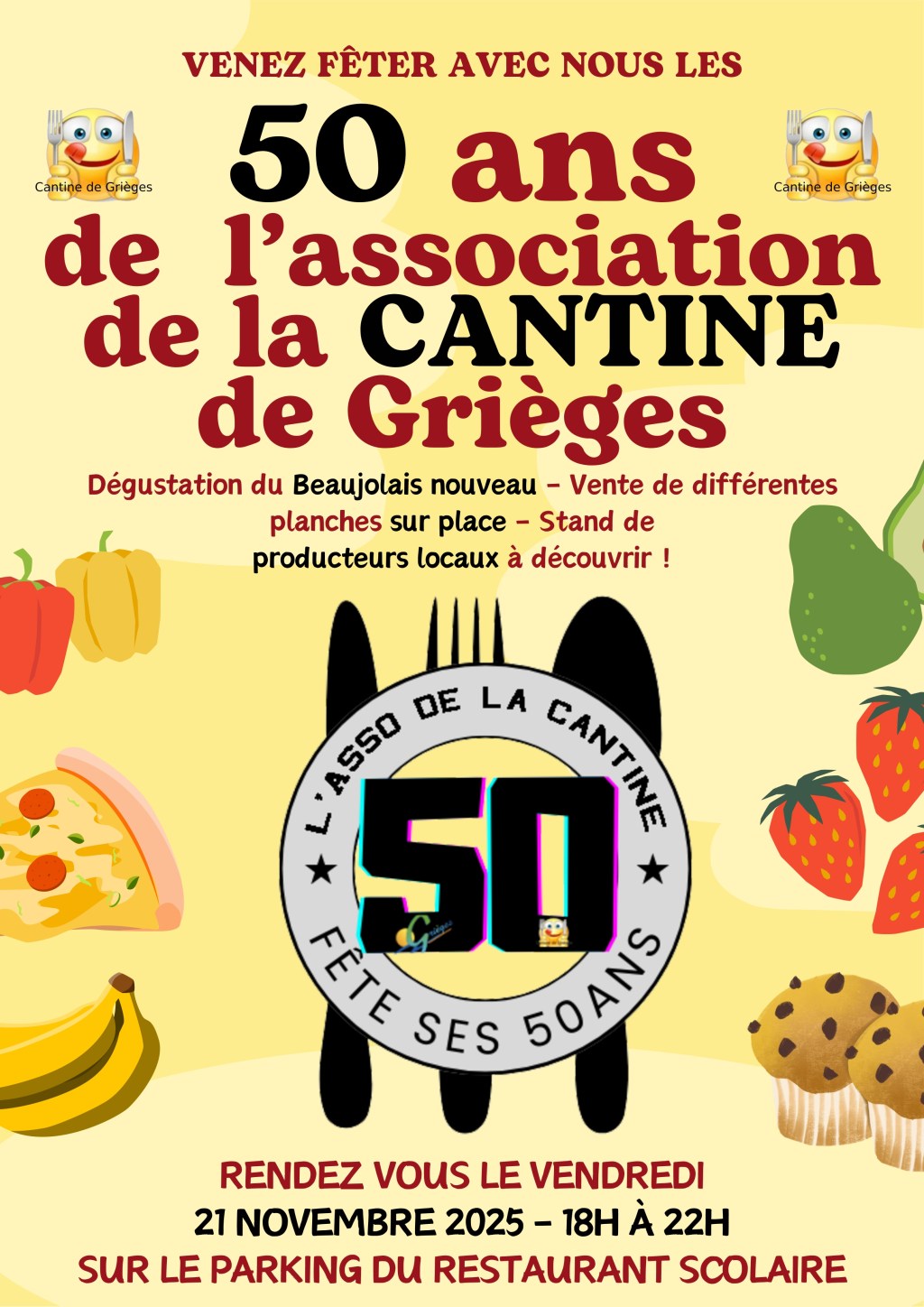 Un demi-siècle pour le restaurant scolaire de&nbsp;Grièges