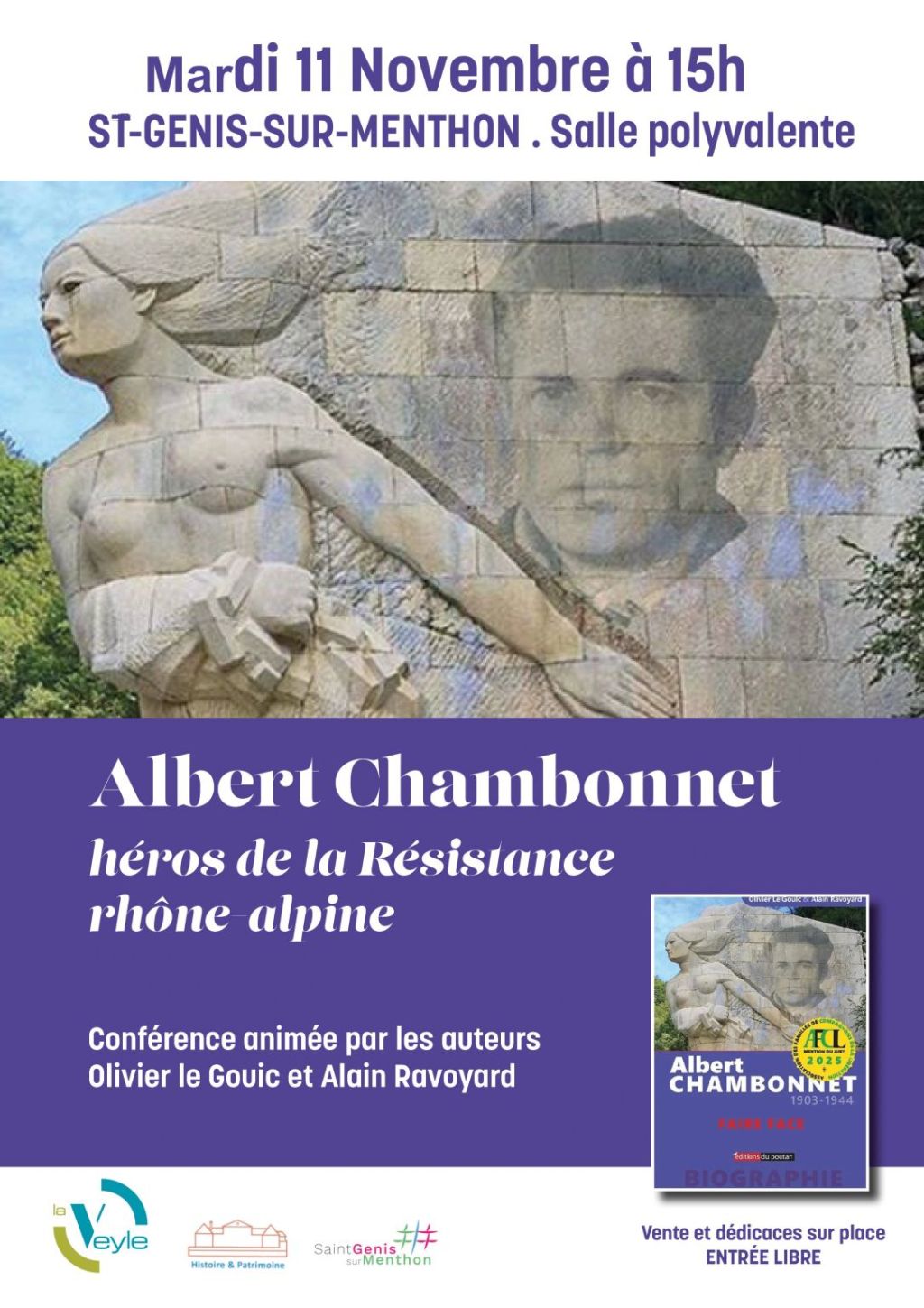 « Parcours de poilus de Saint-Genis-sur-Menthon durant la Grande Guerre » : une conférence et une exposition pour les commémorations du 11&nbsp;novembre