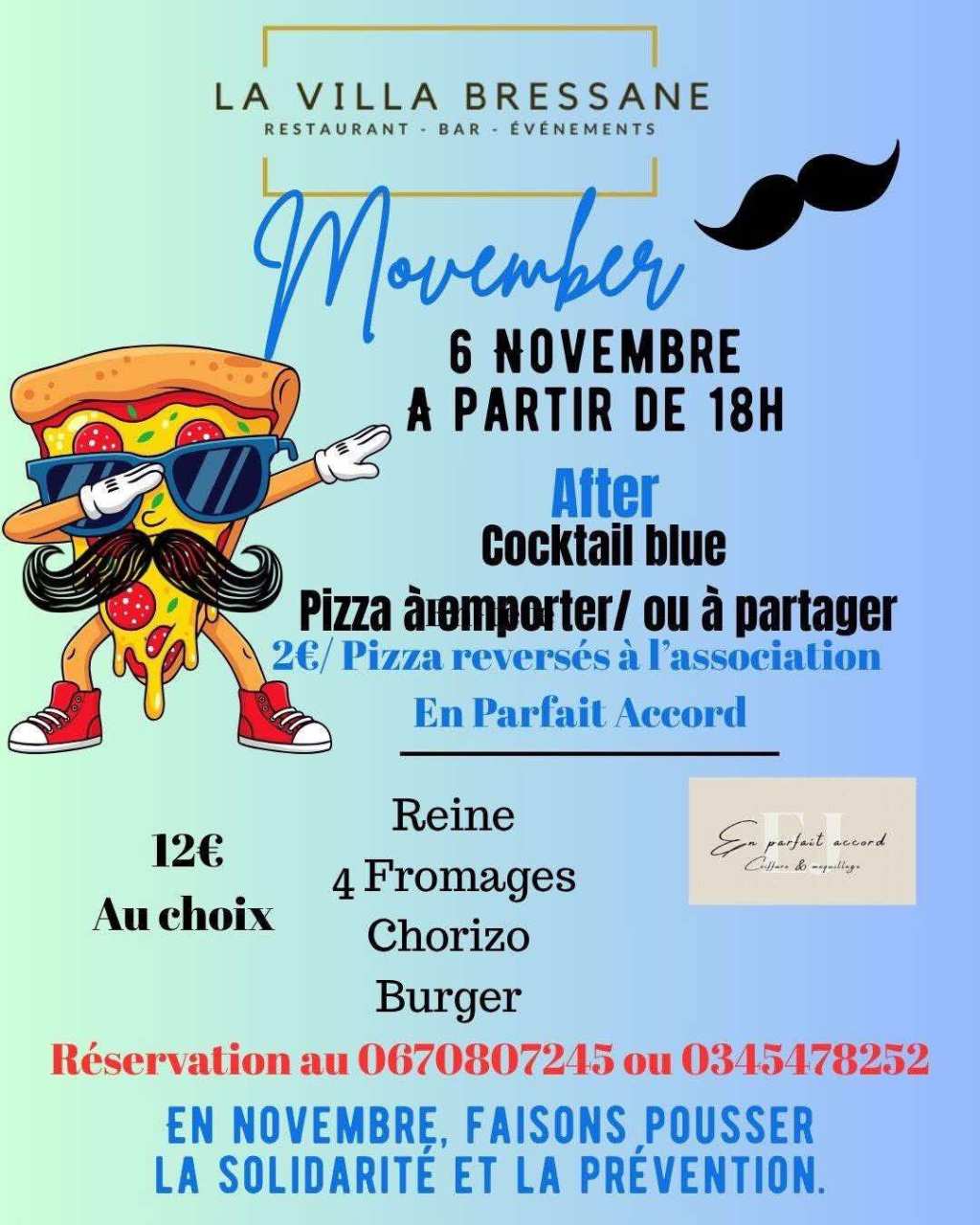 Une soirée solidaire et gourmande à La Villa Bressane 