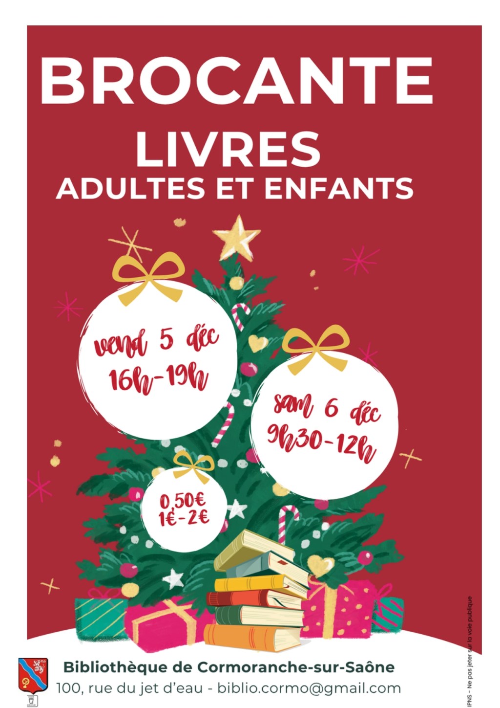 Une brocante de livres à la bibliothèque de Cormoranche-sur-Saône