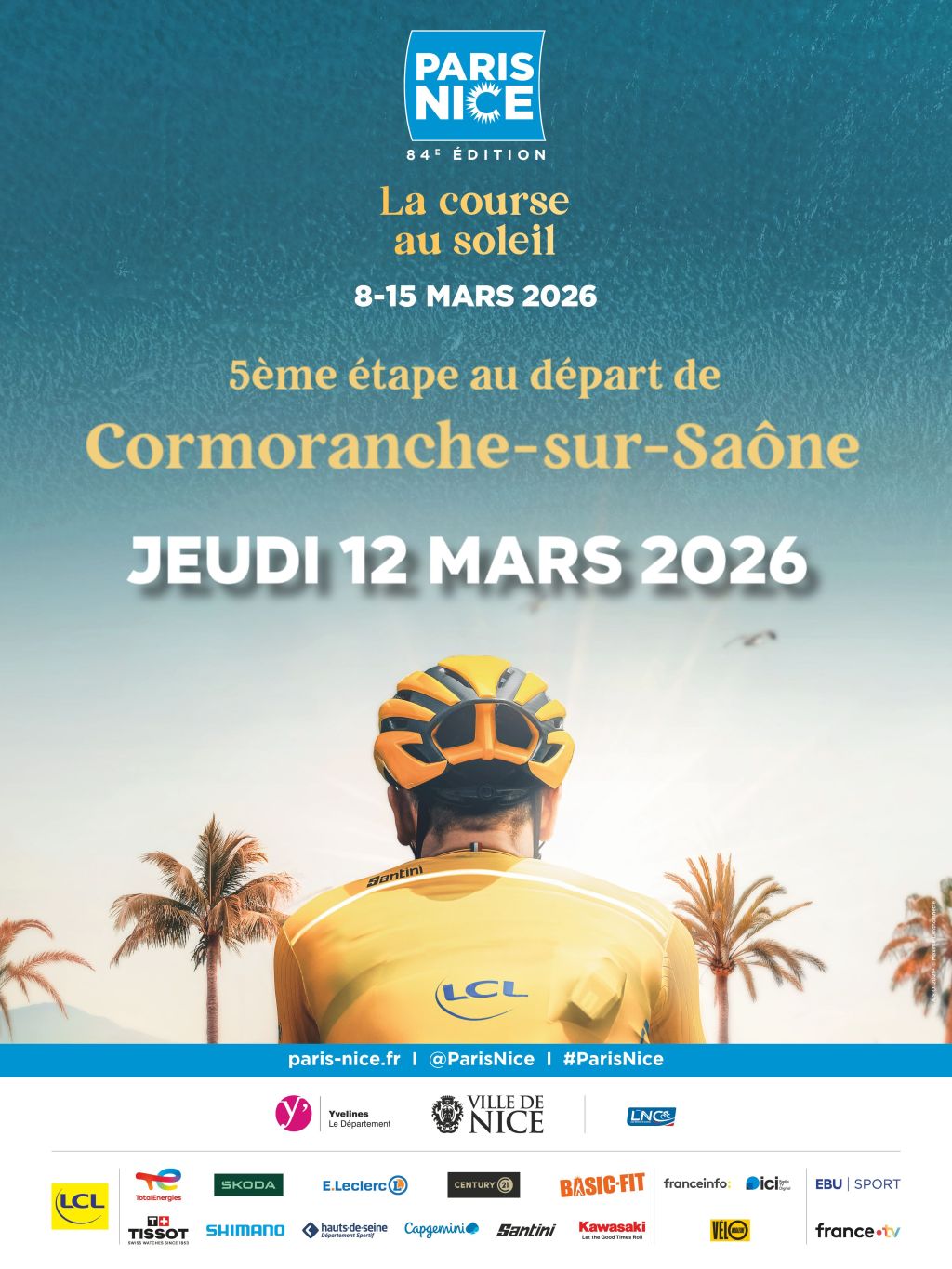 La course cycliste Paris-Nice passera par le territoire de la Veyle en mars 2026&nbsp;!